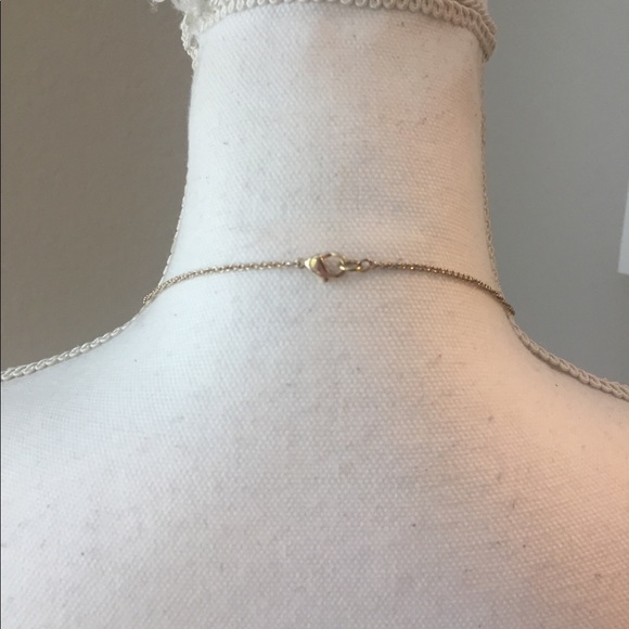 Teal Quatrefoil Long Necklace - Picture 3 of 3